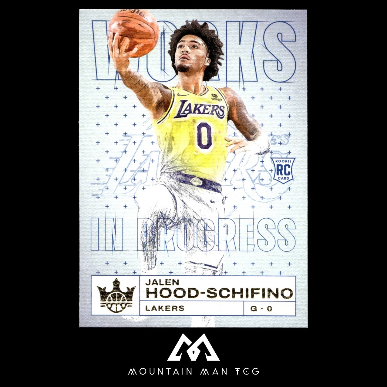 2023-24 Panini Court Kings - Works in Progress #5 Jalen Hood-Schifino (RC)