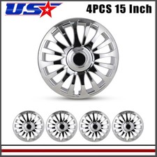 4pcs 15inch Universal Wheel Rim Cover Hubcaps Chrome Rings For Nissantoyota 4pcs 15inch Universal Wheel Rim Cover Hubcaps Chrome Rings For Nissantoyota