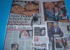 Alain Delon 27 pc German Clippings Full Pages Romy Schneider