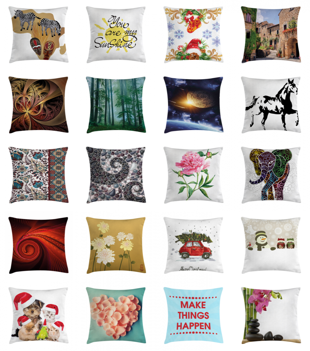 Ambesonne Stylish Home Office Decor Throw Pillow Cover 4 Sizes