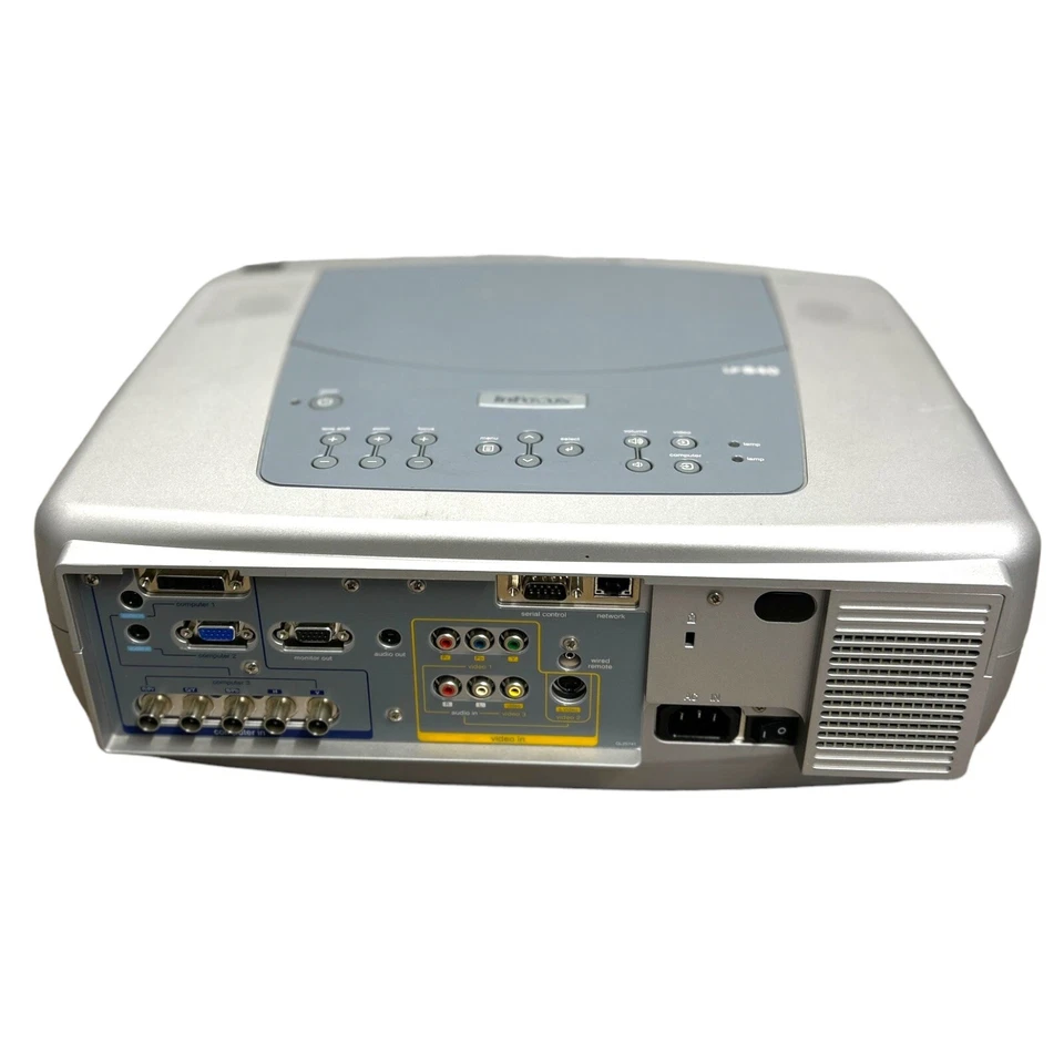 Infocus LCD Projector LP840 With Remote See Test Video - Image 4 of 4