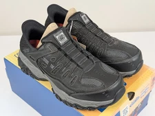 Skechers Men's Cankton Steel Toe Work Shoes Black/Charcoal Size 7 Wide EH