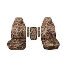 Wetland Camo Seat Covers for 1999-2001 Trucks - 3pc