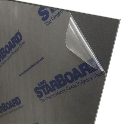 Black King Starboard HDPE Polymer Plastic Sheet 1/4  Thick You Pick The Size