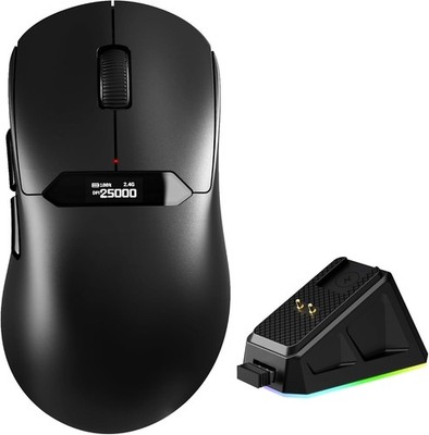 MAGIC-REFINER R1 Kabellose Gaming Maus mit RGB Magnetischer Ladestation