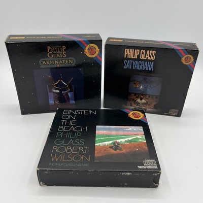 Philip Glass Akhnaten Satyagraha Einstein On The Beach Box Sets CD + Booklet
