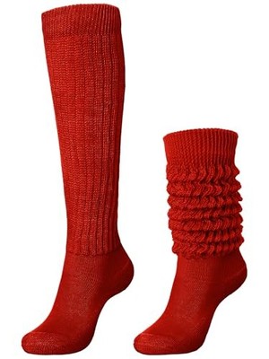 Slouch Slouchy Socks Pack Knee High Scrunch 80s 90s Stacked Boot
