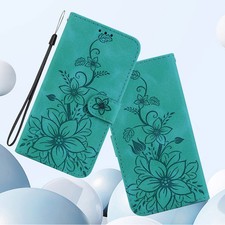 Vankii Cover per Xiaomi Redmi A1, Flip Caso Libro Premium Portafoglio Custodia in Pelle PU Magnetica,Custodia Pelle Sintetica TPU Silicone Antiurto,Funzione Supporto Slot Schede (Blu