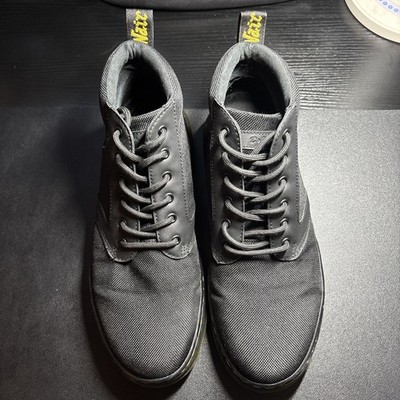 Dr. Martens Bonny Boots Mens 9 Black Nylon Chukka Ankle Lace Up