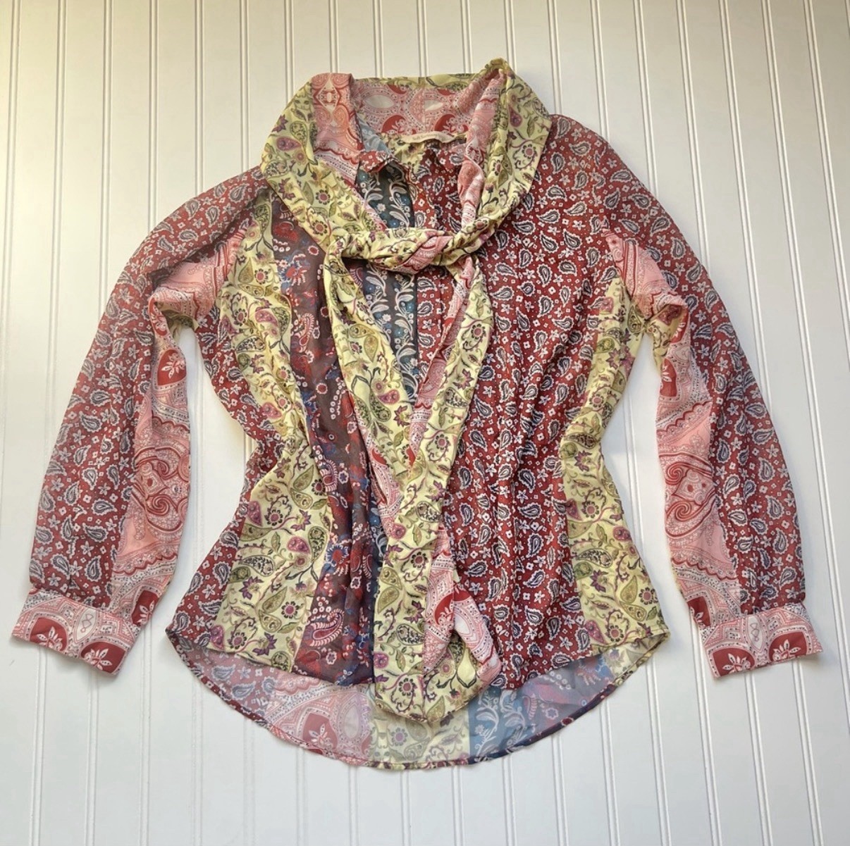 Soft Surroundings Langdon Button Down Top Paisley… - image 6