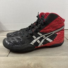 Asics Split Second Wrestling Shoes Black Red ...