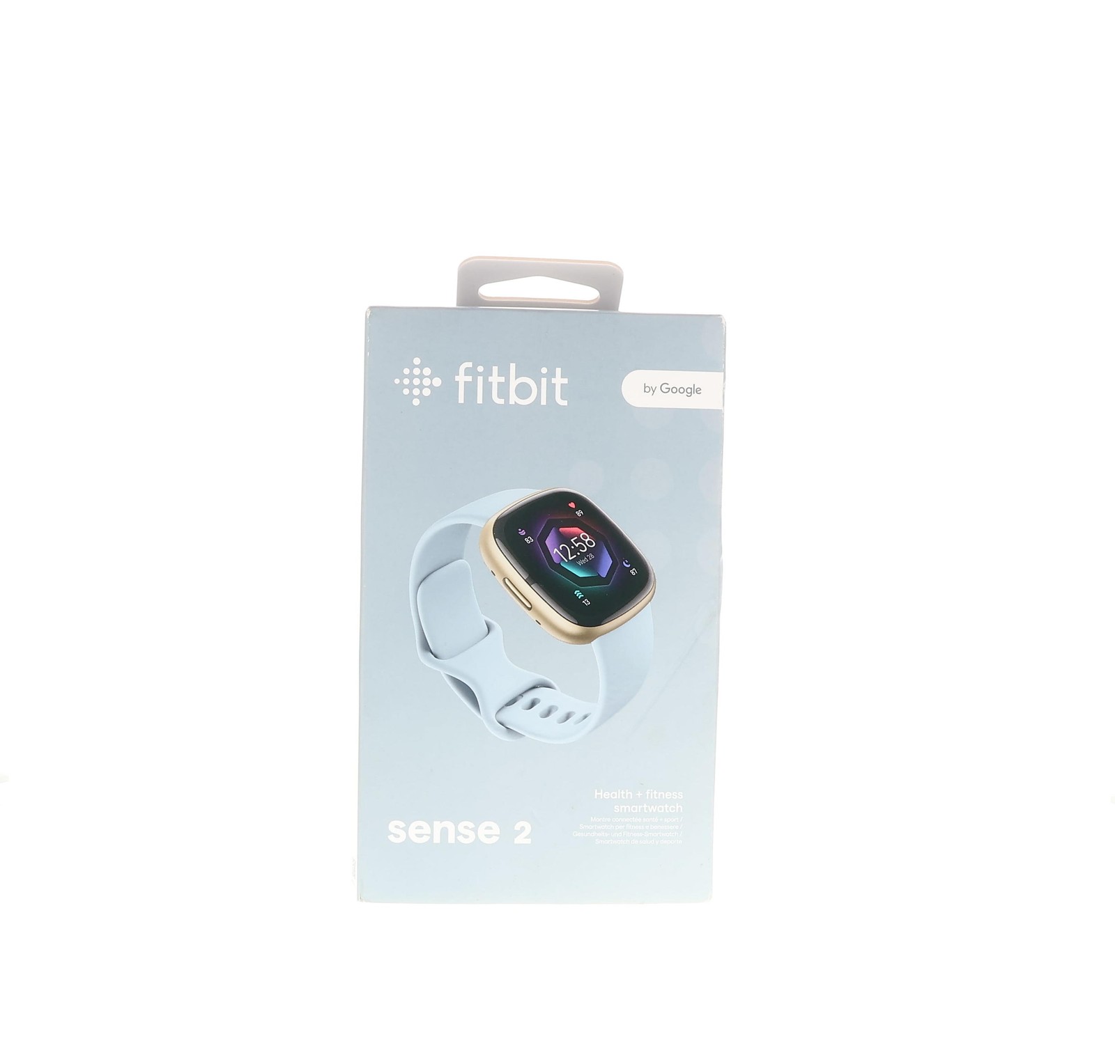 Fitbit Sense 2 GPS Health Smartwatch Blue Mist Pale Gold S L Bands