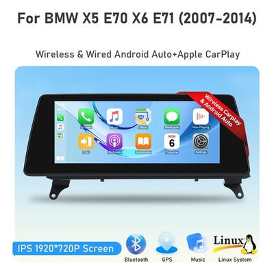 10.25'' 8-Kern Linux Auto Carplay CarPlay SWC Radio Für BMW X5 E70 X6 E71 CCC