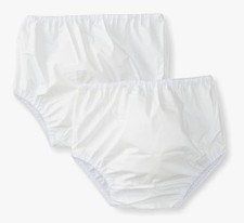 Gerber 2 Pack Waterproof Baby Pants 0-3 Months 8-12 Lbs White NEW