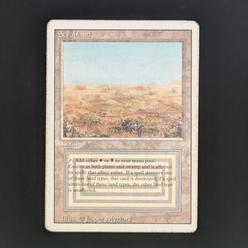 MTG \\>> Scrubland (PL) <<// Revised - 341 Trading - Magic