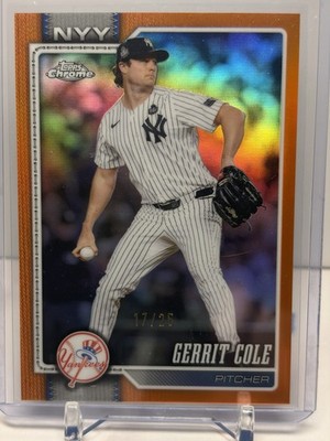 2026 Topps Chrome Gerrit Cole Orange Refractor /25 #191
