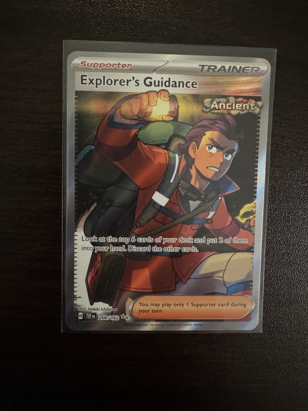 Explorer's Guidance 200/162 Full Art Trainer - Temporal Forces Pokemon Card - NM