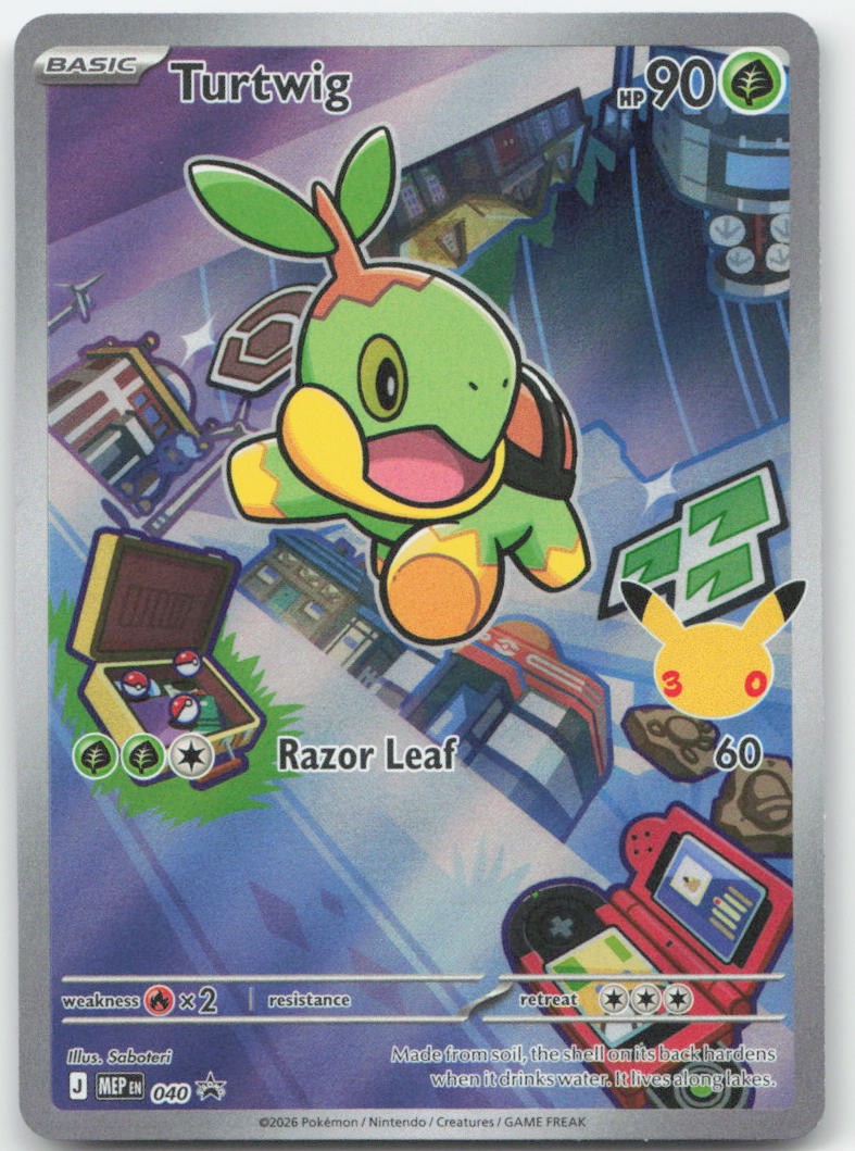 Turtwig 040 ME: Mega Evolution Promo Holofoil Promo Pokemon NM