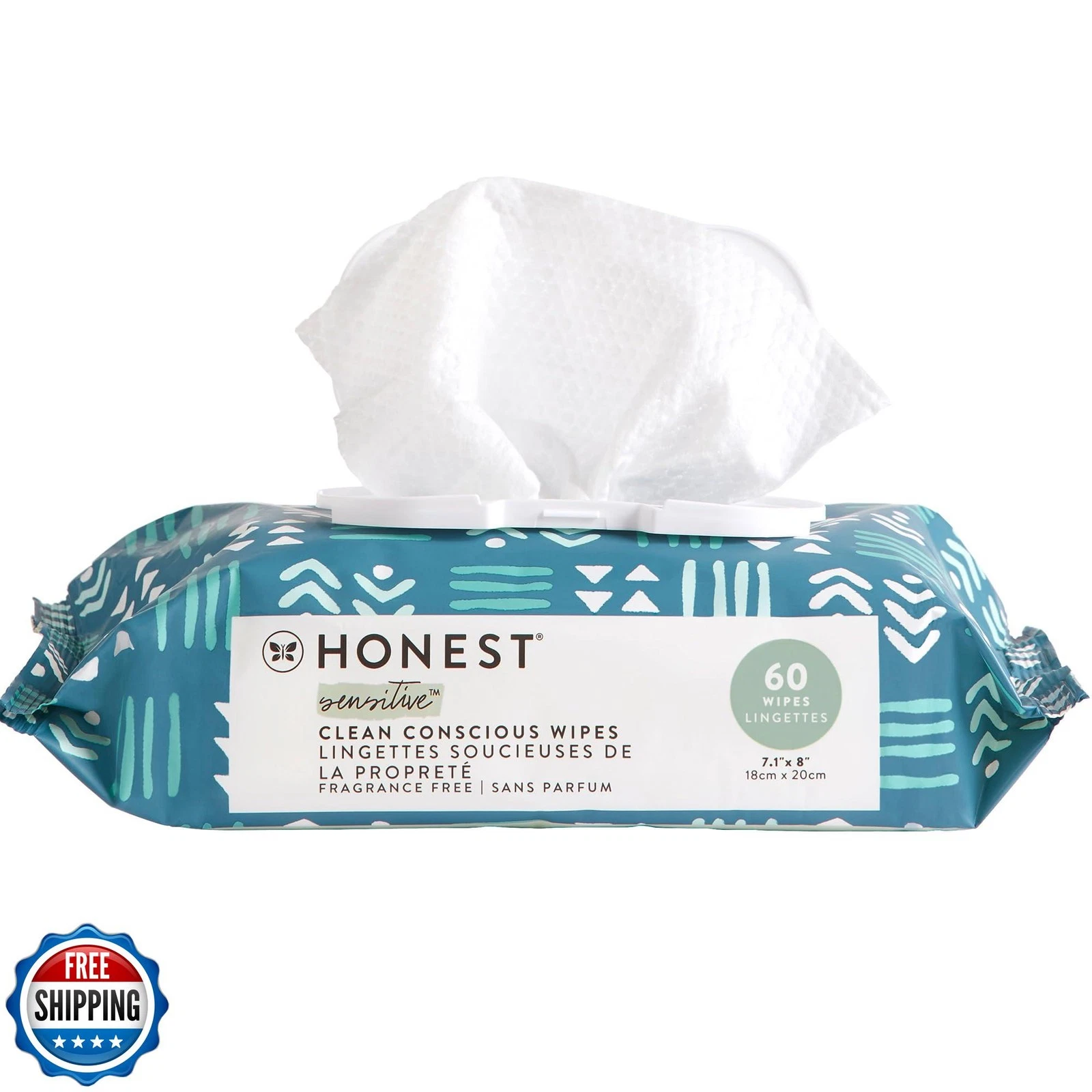 The Honest Company Clean Conscious Multi-Use Wipes | Hypoallergenic + Unscent