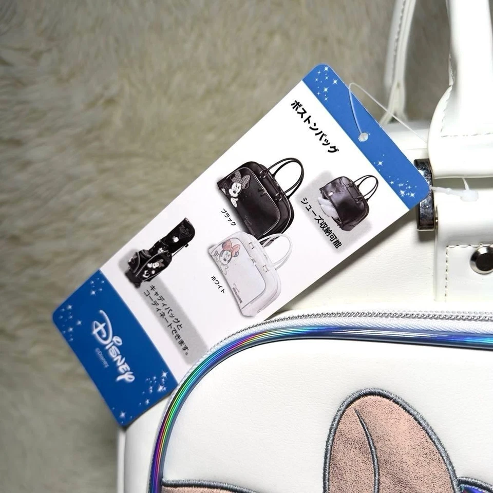Sac de golf Boston Disney Minnie Mouse en cuir synthétique blanc zippé - Photo 4/4