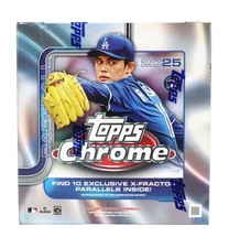 2025 Topps Chrome Baseball Mega Box MLB Factory Sealed