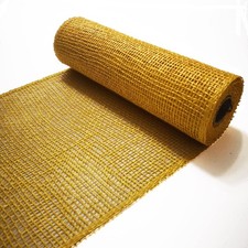 Poly Burlap Mesh Deco Mesh Rolls Clearance Yellow Fabric Ribbon 10 Inch 5 Yards