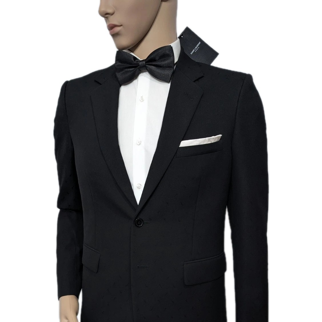 Blazer giacca da pranzo Saint Laurent Mainline uomo slim lana nuovo con etichette UK 38R PREZZO AL PUBBLICO £ 2320