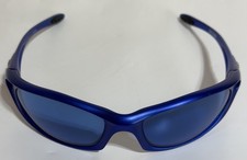 SPY Meteor Wrap Men's Sunglasses Blue 9-Base Arc Lenses Italy Rare