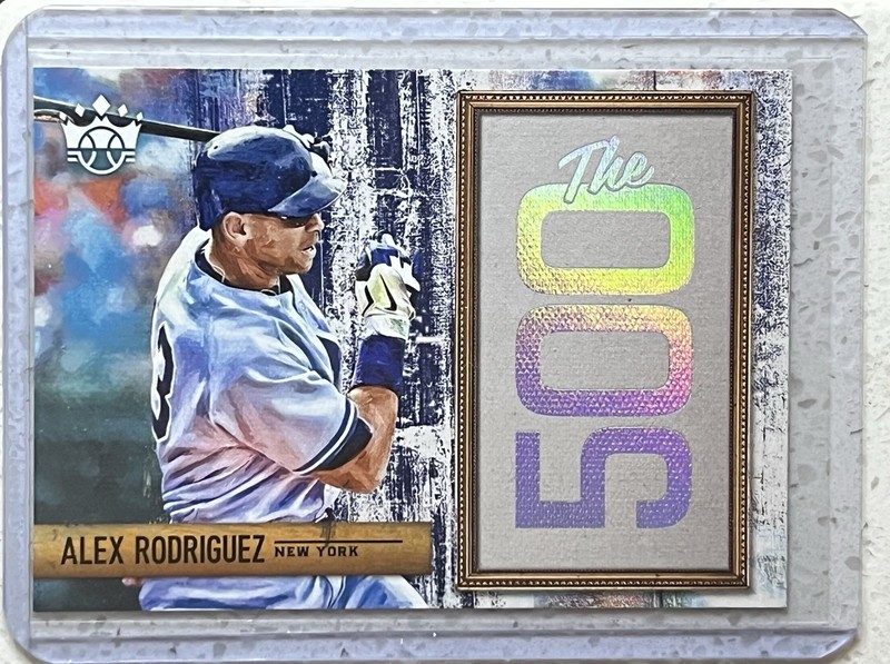 2018 Panini Diamond Kings Alex Rodriguez “The 500” #500-AR New York Yankees