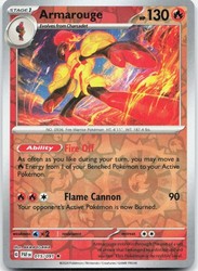 Armarouge 015/091 Paldean Fates Reverse Holo Rare