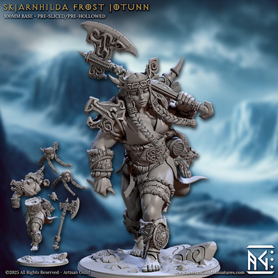 Skjarnhilda - Frost Jotunn Giant Queen - Artisan Guild - Dungeons and Dragons
