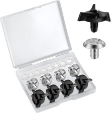 8Pcs Motorcycle Helmet Screws, Helmet Visor Screws with 8Pcs Rubber Washers Moto