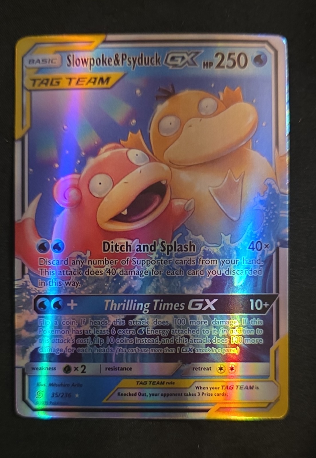 Slowpoke & Psyduck GX 35/236 Sm-Unified Minds Holo