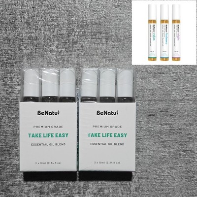 Lot of 2 BeNatu Take Life Easy Essential Oil Blend Sets   (6 Bottles Total)