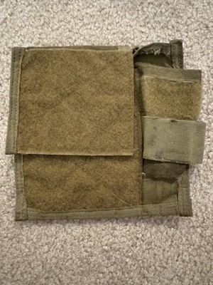DAMAGED USGI Khaki Tan GP Pouch W/ Light Holder Molle