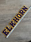 Vintage Chenille Letters For Varsity Jacket NEW Retro ELKHORN Purple Gold 3.5” — photo 2