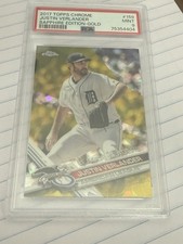 2017 Topps Chrome - Justin Verlander Sapphire Gold 1/5 Psa9