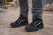 Men's Groundwork Safety Work Boots Sizes 6-13 Leather Durable Steel Toe-cap