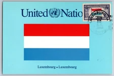 #912 Overrun Countries Luxembourg Maxi Card w/Luxemburg LA Cancel