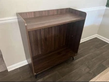 Wooden Bar Cabinet With Glass Doors, Brand New Still In Box