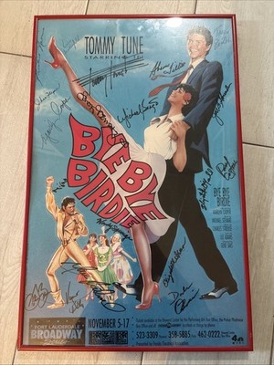 BYE BYE BIRDIE Poster 1991 Broadway Signed Autographed