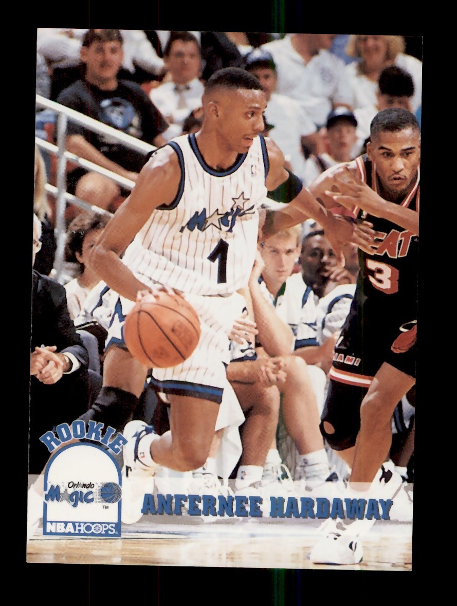Anfernee Hardaway #380 Basketball Cards 1993 Hoops trading card — raw and PSA graded price guide