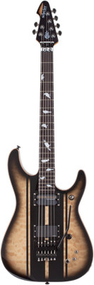 Schecter Signature DJ Ashba, Natural Black Burst
