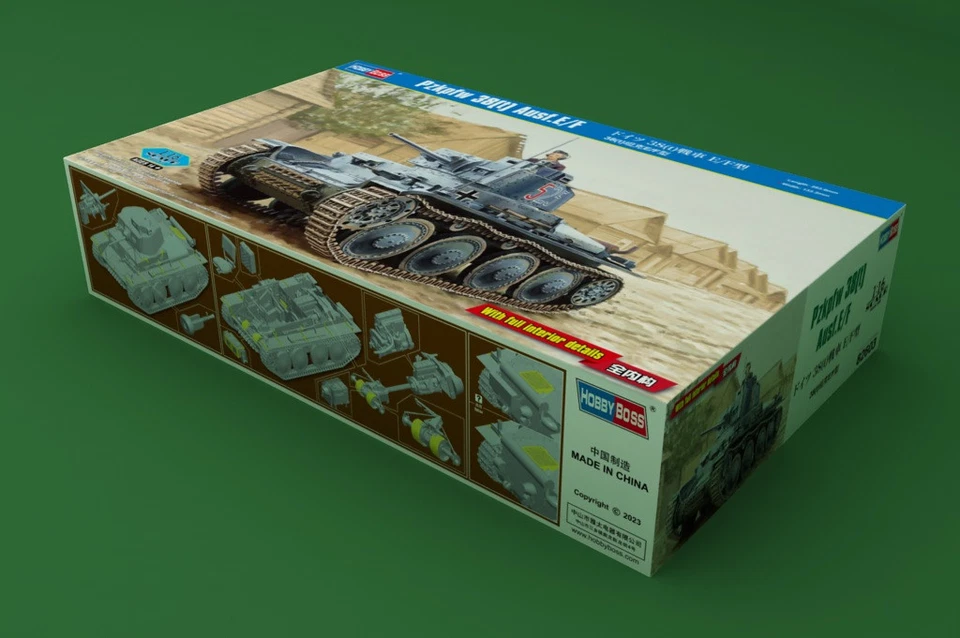 Hobby Boss 82603 PZKPFW 38(T) AUSF.E/F 1:16 Kit di modellismo - Immagine 2 di 4