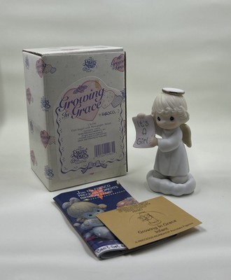 1994 GROWING IN GRACE IT'S A GIRL Precious Moments Angle 136204