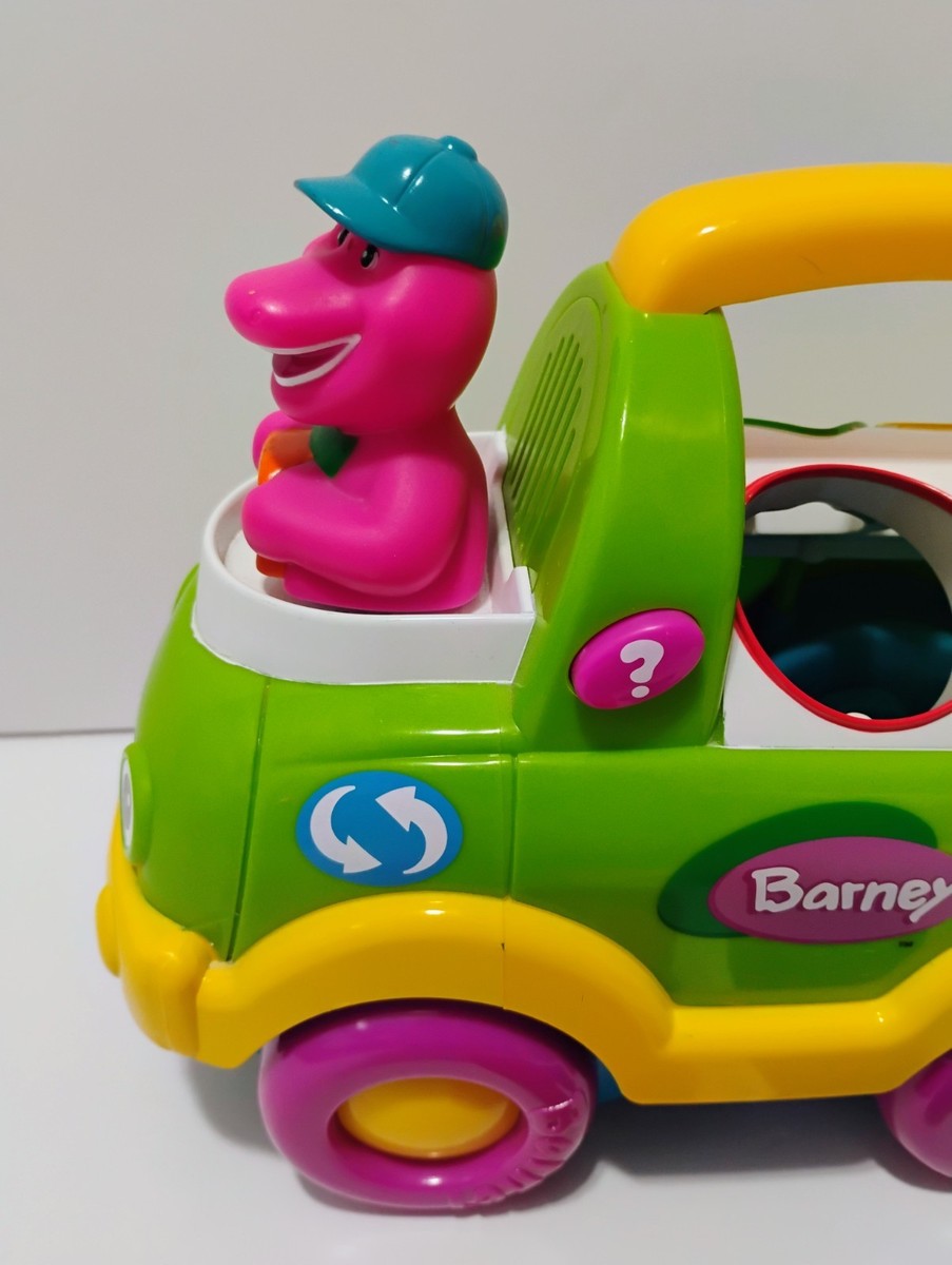 Barney バストイ Vintage 1982 Barney The Dinosaur Shapes Clean Up Truck Toy WORKS