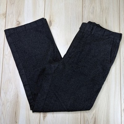VTG MR. SID Finissimo Super 70s Thick Wool Trousers Gray Mens 32/28 USA Made