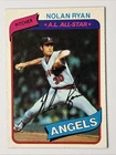 Nolan Ryan 1980 Topps A.L. All Star Card #580