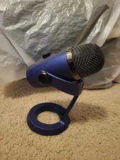 Blue Desktop Microphone Freestanding Blue