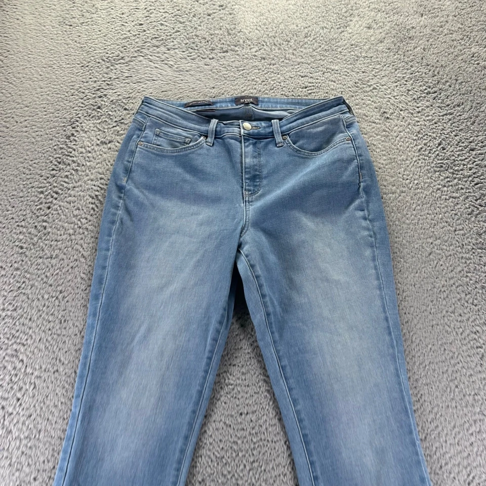 NYDJ Jeans Women Size 10 Blue Alina Legging High Rise Slim Stretch Light Wash - Image 2 of 4
